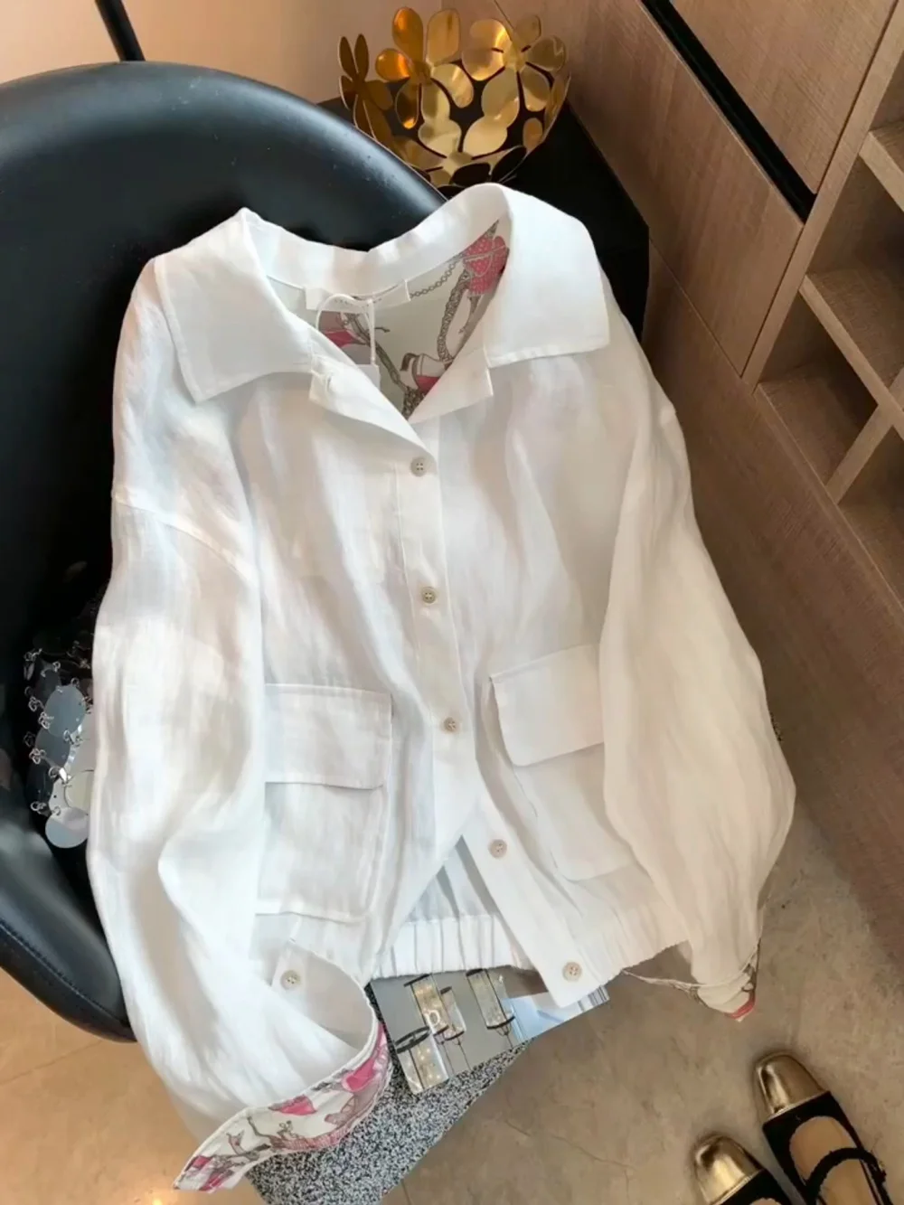 Casual Weiß irt Jaet Dünne Design Frühling Herbst Faionable Männer Frauen All-Match Freizeit Top Europäischen Sle Lose Fit lange...