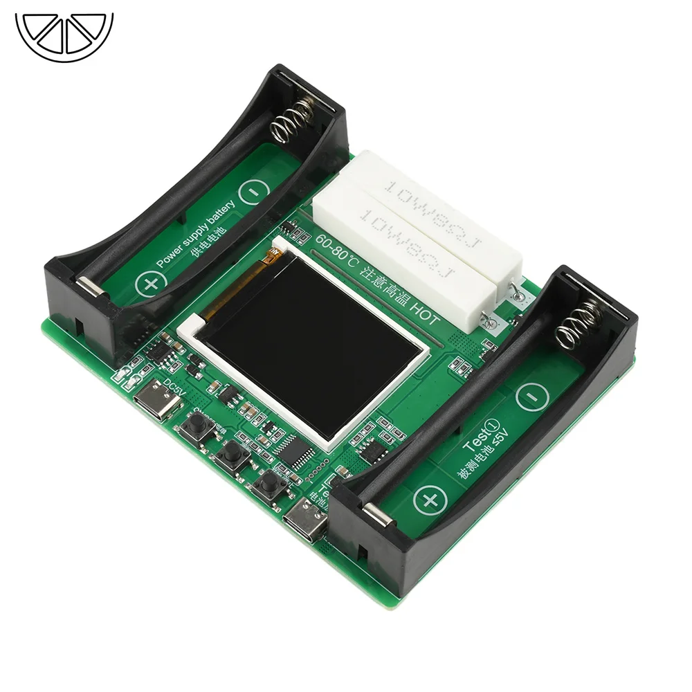 18650 Lithium Battery Capacity Tester MAh MWh Capacity Division Internal Resistance Measuring Module Type-C Tester