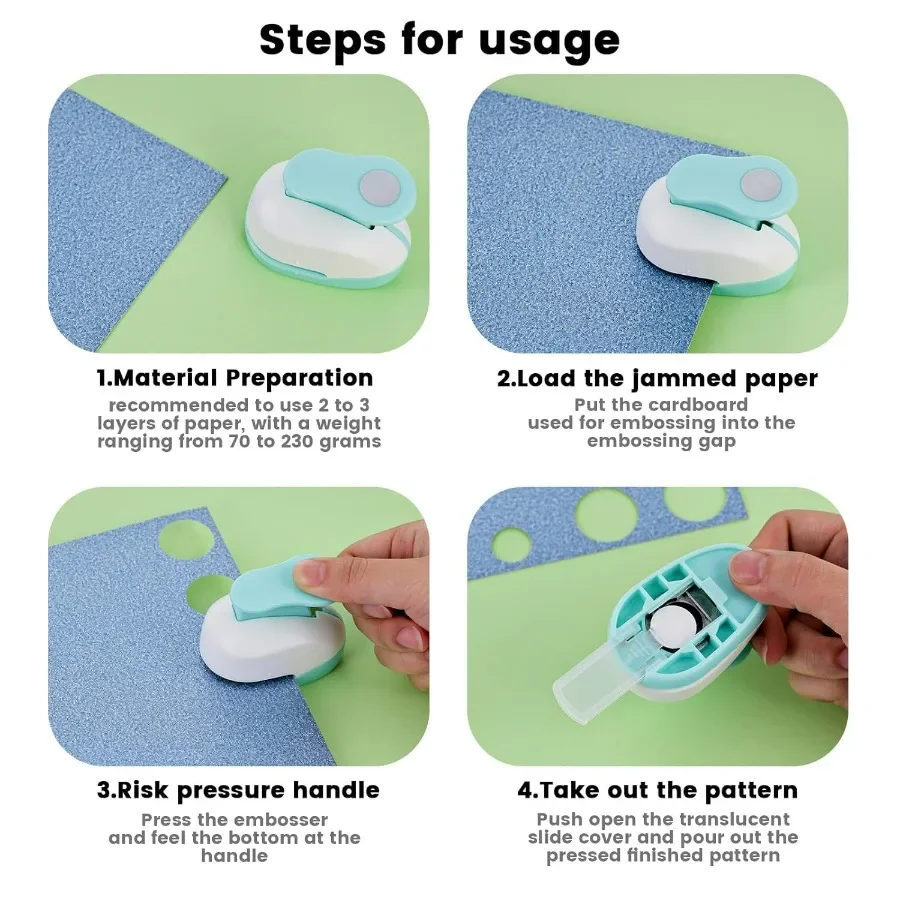 3 قطعة ثقب دائري بأحجام مختلفة 1 + 5 8 + 3 8 بوصة لصياغة القصاصات أداة تصميم مثالية للوازم المكتبية Ca