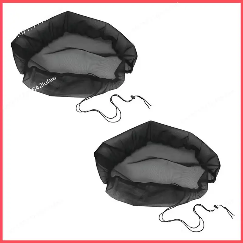 B52C Rain Barrel With Drawstring Rain Collection Barrels Netting Screen To Keep Leaves And Debris Out