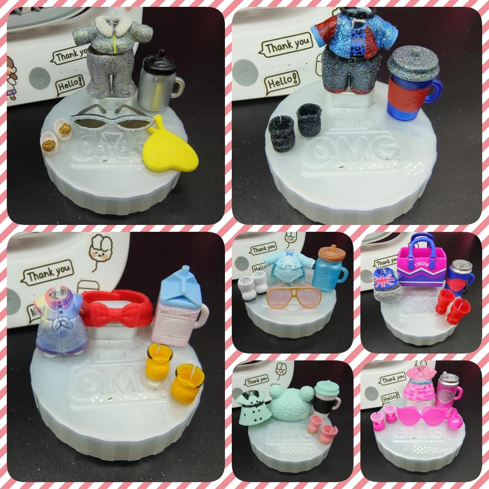 LOL doll accessories set doll doll DIY accessories including doll clothes, shoes, glasses, milk bottle accessories