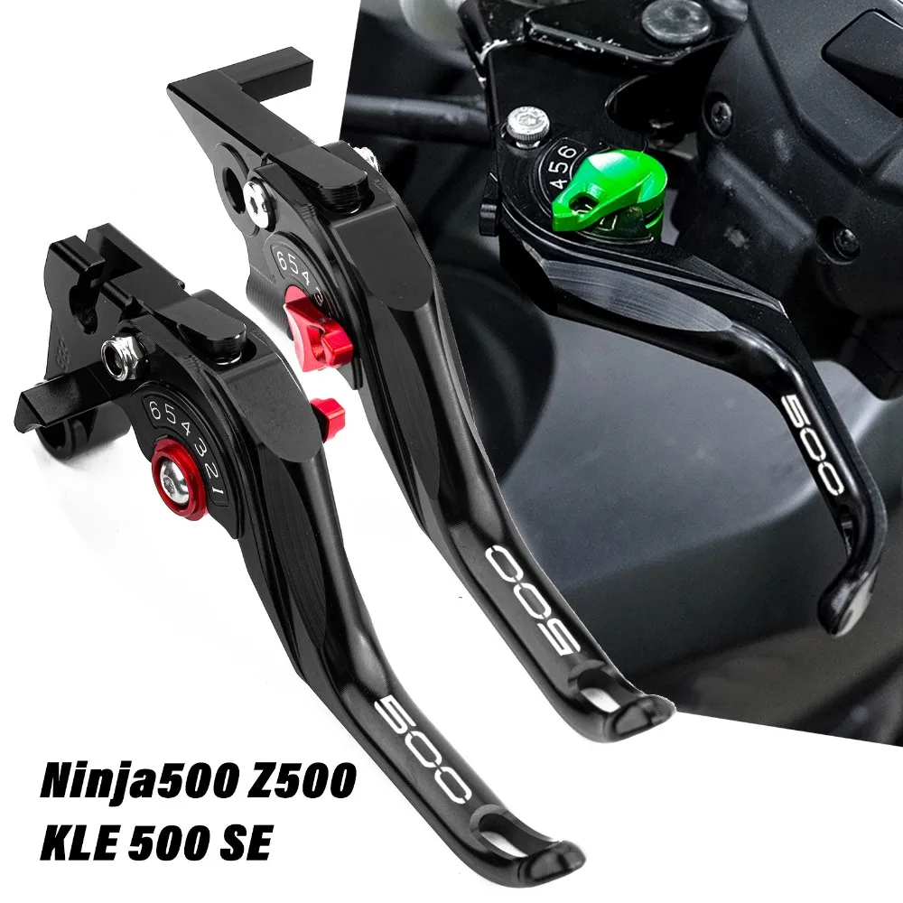Für KAWASAKI KLE500 KLE 500 2025 2026 2027 Ninja 500 SE Z500 Motorrad-Zubehör Brems- und Kupplungshebel Einstellbarer 2-Finger-Hebel – Detail 1