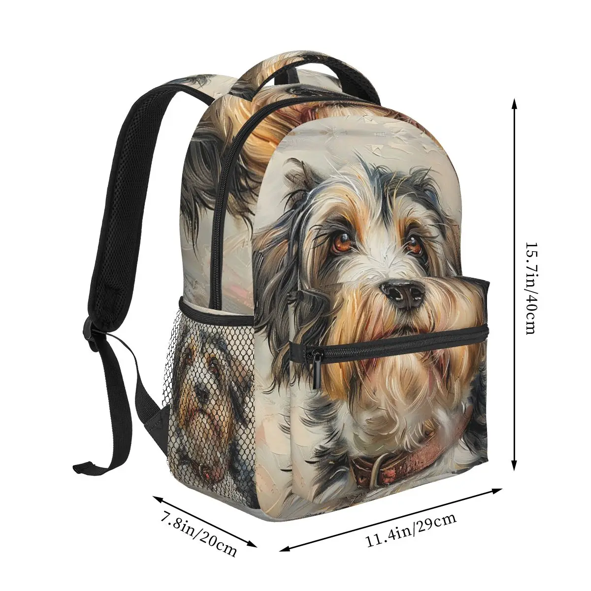 Old English Sheepdog - Tender Gaze Backpacks Boys Girls Bookbag Children School Bags Cartoon Laptop Rucksack Shoulder Bag