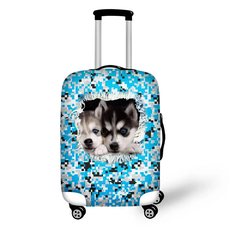 Army Camouflage  Animal Dog Cat  travel accessories suitcase protective covers 18-32 inch Spandex luggage dust case stretchable