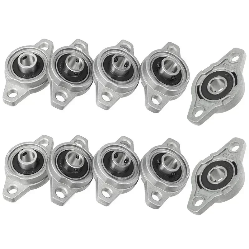 20pcs  KFL000 KFL002 KFL08 KL08 FL08 08 8 15mm 12mm Pillow Block rhombic Bearing ZINC Alloy Insert Linear Bearing Shaft