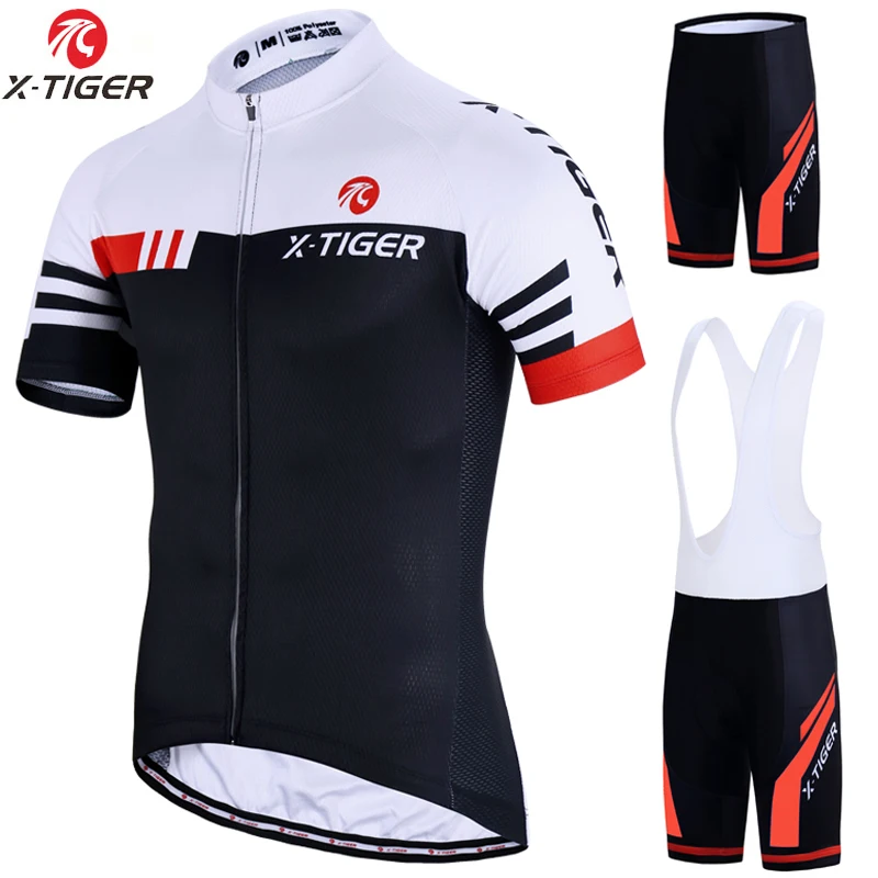 

X-Tiger Cycling Sets Bike uniform Summer Cycling Jersey Set Road Bicycle Jerseys MTB Bicycle Wear Breathable Cycling Clothing