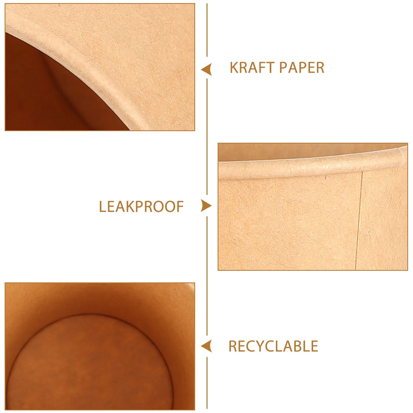 

Kraft Cups Disposable Cups Kraft Treat Cups Paper Soup Cup