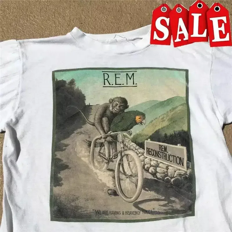 REM R E M Band 1985 Tour Fables Of Reconstruction T shirt Full Size S 5XL