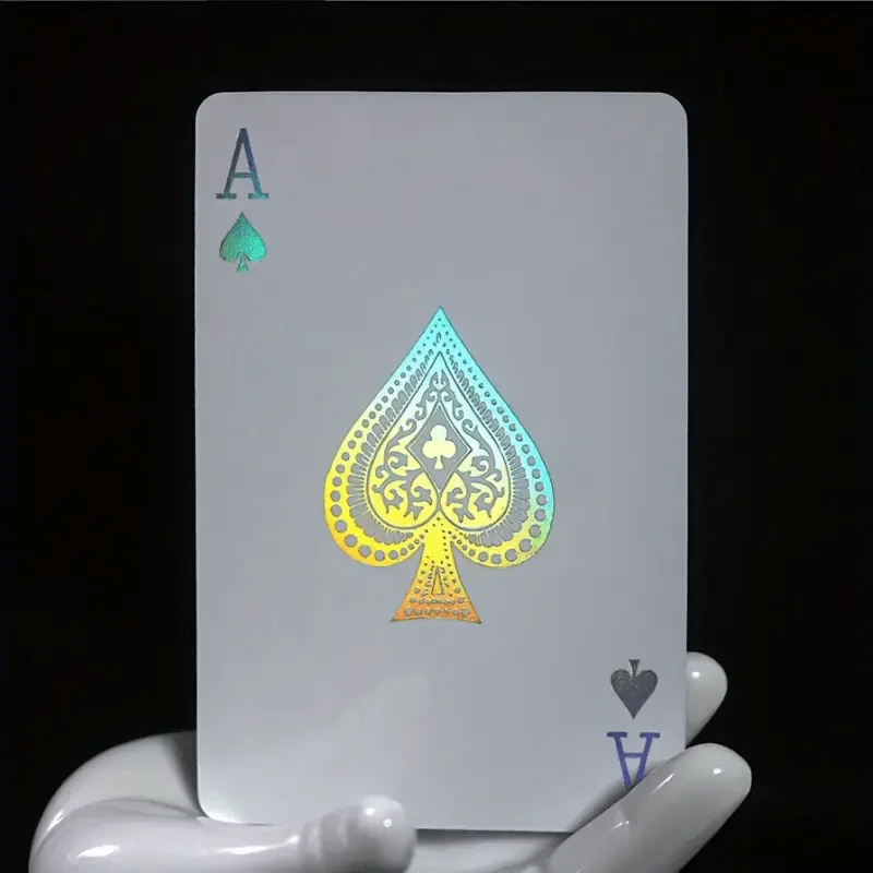 Luminous poker set, suitable for parties, Halloween and Christmas gifts, durable paper, family entertainment and gaming nights