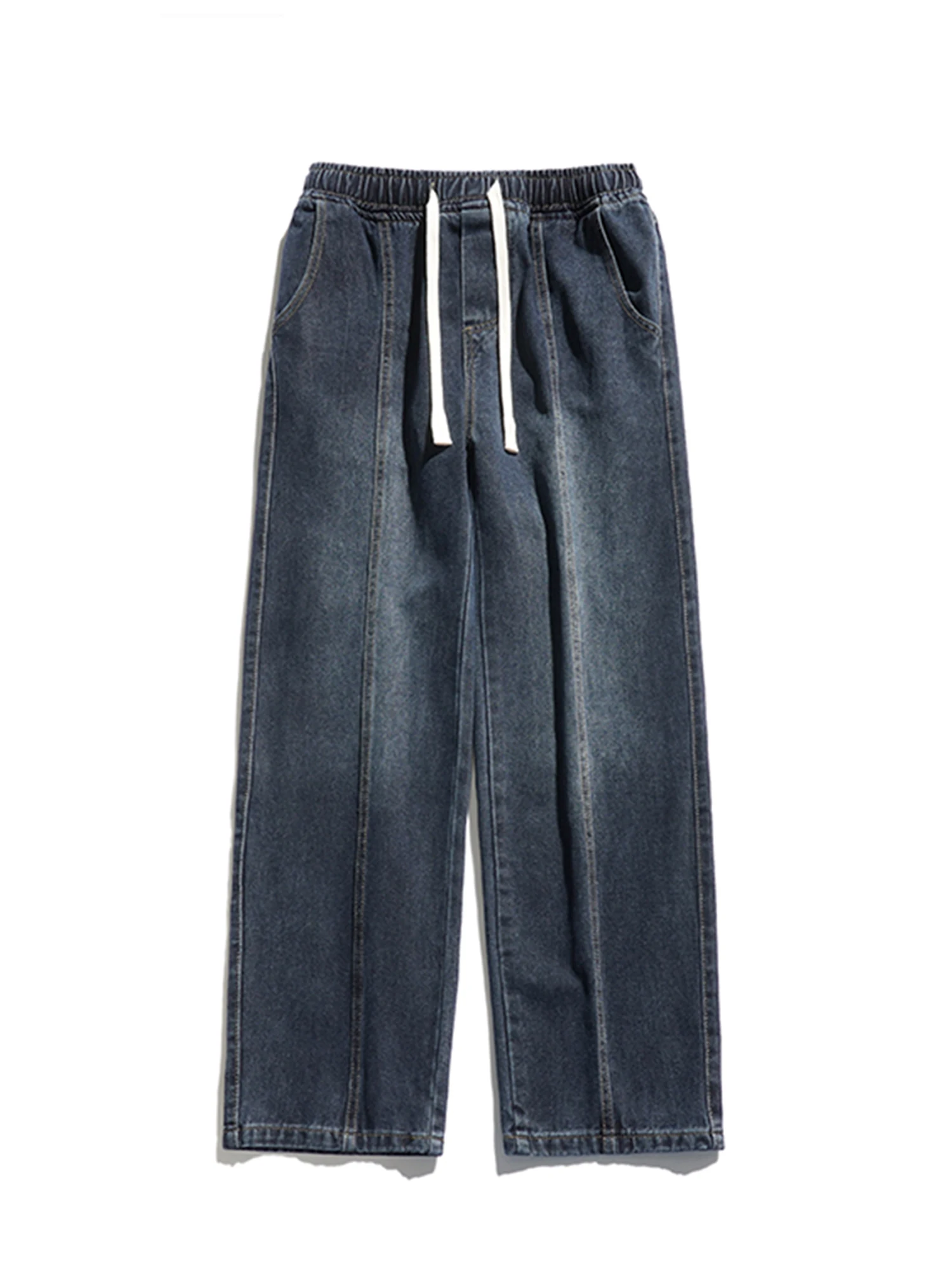 Pantalones vaqueros anchos Y2k holgados de color azul claro para mujer, pantalones vaqueros Grunge estilo Harajuku japonés Vintage, pantalones vaqueros de gran tamaño de Hip Hop, ropa