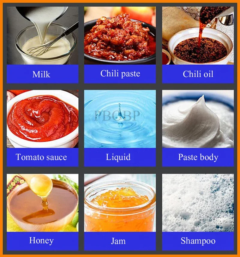 Fully automatic paste filling machine for chili sauce, cooking oil, honey and laundry detergent with pneumatic control system
