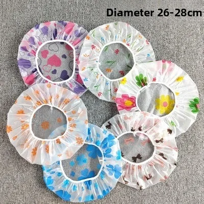 Kitchen anti-fumes hat women's bath hair cover thickened shower cap waterproof bath cap shower double-layer hood cap