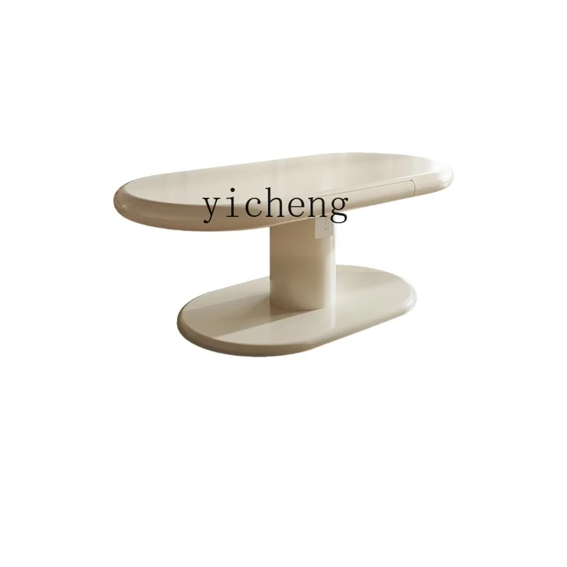 XC Adjustable Coffee Table Double-Use Household Modern Simple Small Apartment Multi-Functional Stone Plate