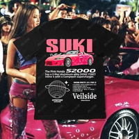 Fast and Furious Print Women Tee S2000T-shirt Vintage Men T-Shirt Funny Lover Graphic Tee Shirt Retro Racing Valentine Day Gift