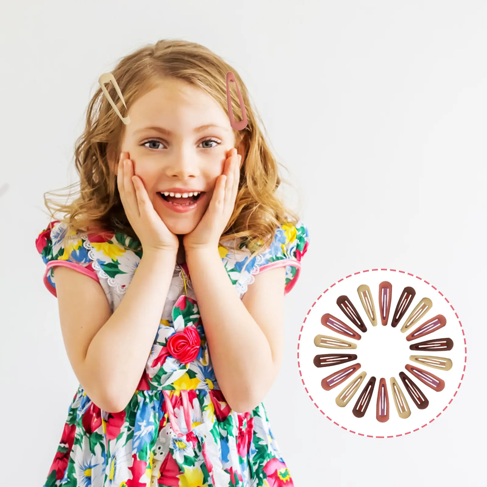 

20Pcs Hair Accessories Hair Clips Kids Exquisite Hairpins Bright Bobby Pins for Girls Toddlers Festivals Parties Daily Use Cute