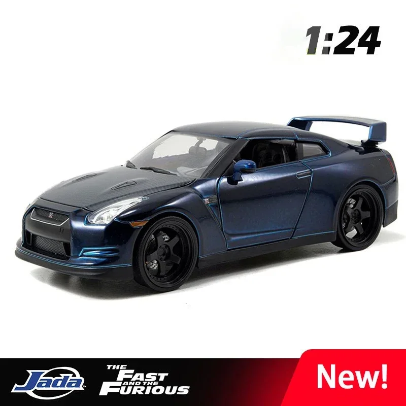 JADA 1:24 FOR Nissan GTR R35 Paul Toy Alloy Car Diecasts & Toy Vehicles Car Model Miniature Scale Model Car Toys