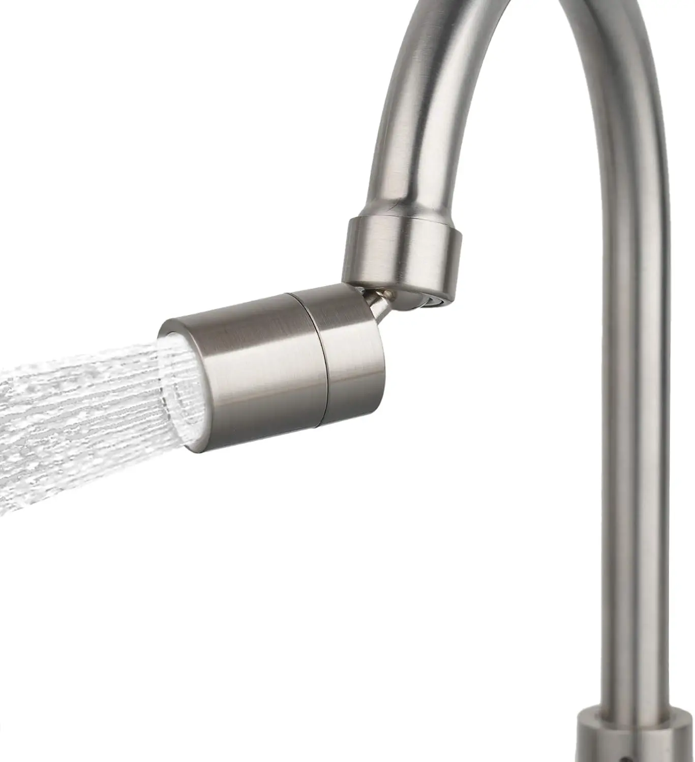 

360 Degree Swivel Sink Faucet Aerator, Dual Function Water Saving Kitchen Faucet Aerator with 55/64 Inch Female Thread