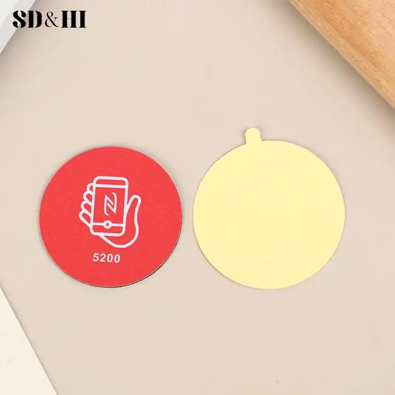 1pc RFID 125KHz T5577 Rewritable Sticker Key Tag Anti-Metal Interference Tag Rewritable Key Token Tag Card Copy Phone Sticker