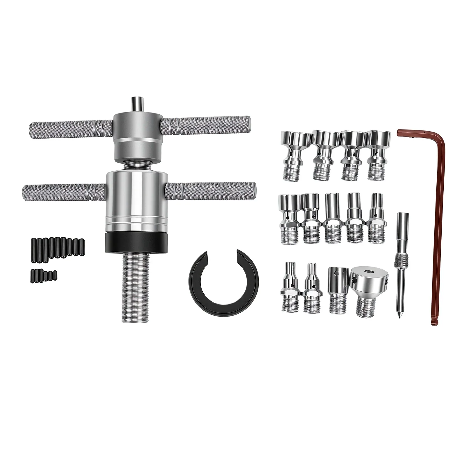 Bike Hub Bearing Removal Tool Expansion Collet Puller 6 to 20mm Inner 14 to 39mm Outer Bearing Repair Bike Hub Bearing Puller