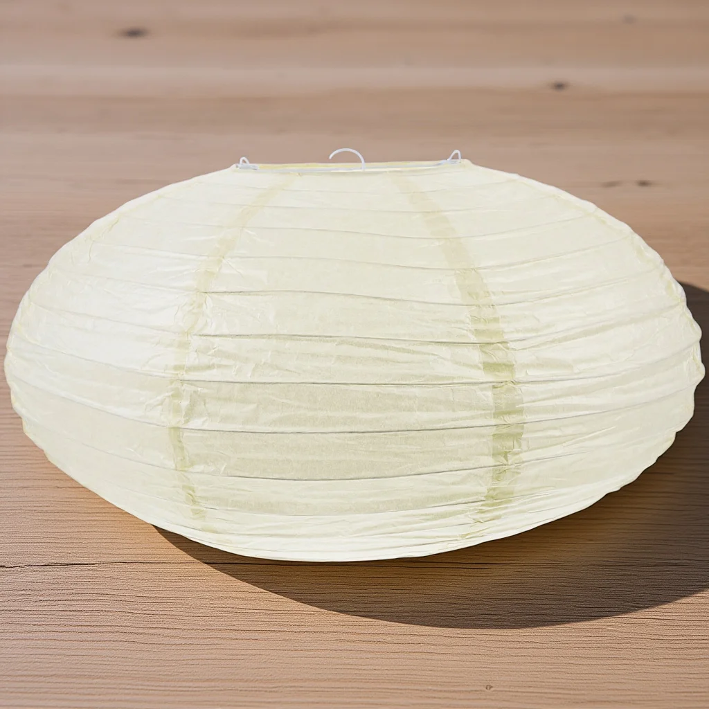 

Paper Lantern Lampshade Oval Minimalist Style Easy Install Replacement for Pendant Light Home Party Hanging Paper Light Shade