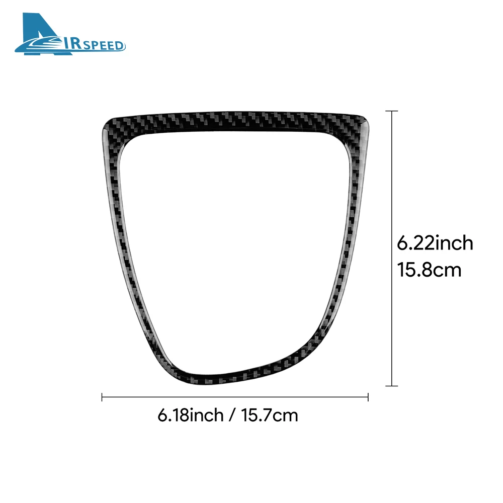 Real Soft Carbon Fiber Sticker For Renault Clio 4 2013 2014 2015 2016 2017 2018 LHD RHD Car Gear Outer Shift Frame Interior view 5