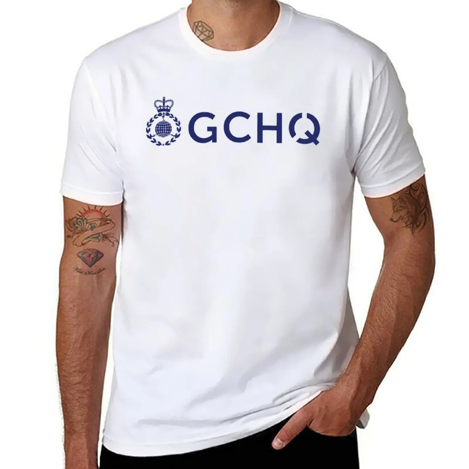 

GCHQ T-Shirt mens graphic t shirts t shirt for man T-Shirt