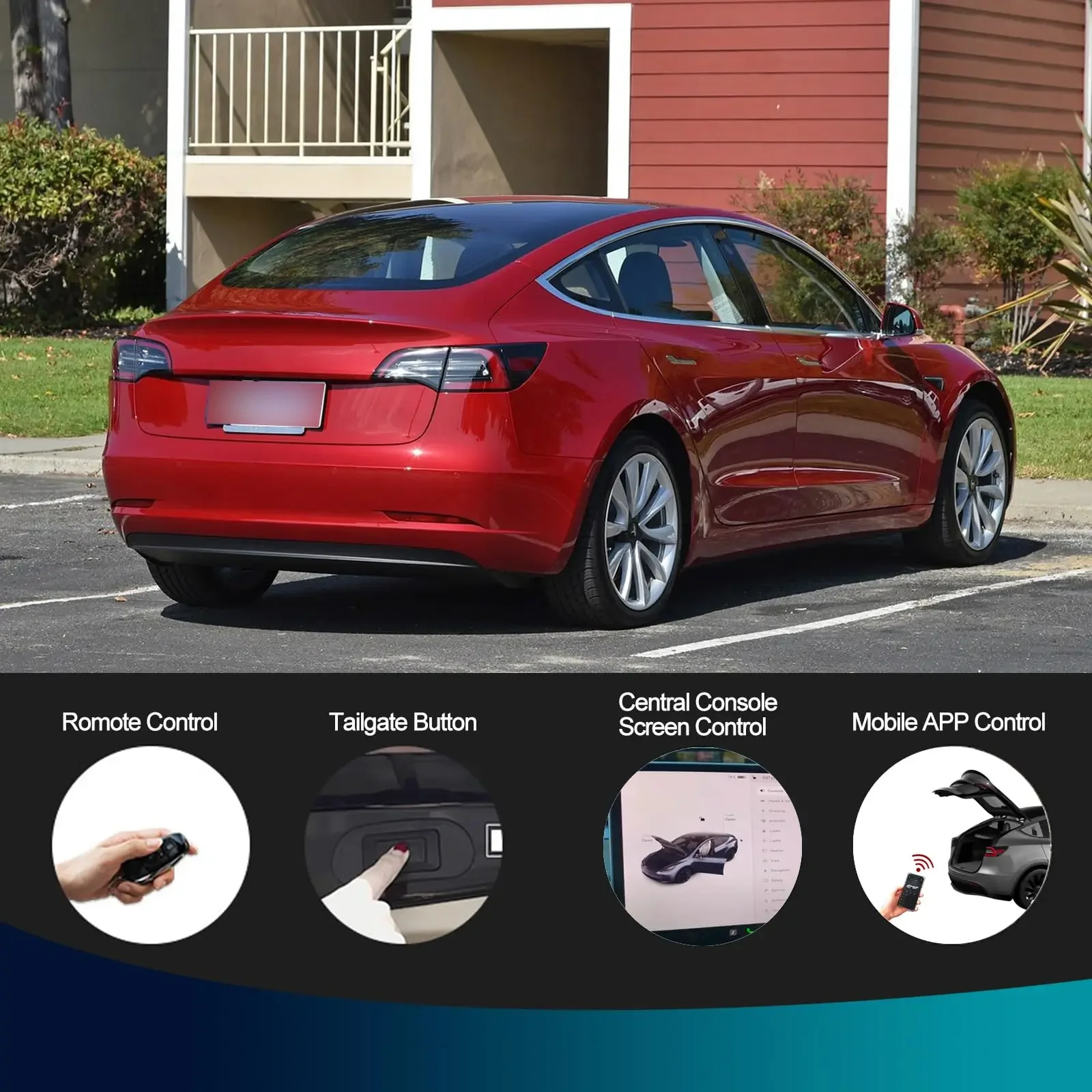 Power Liftgate Back Door Rear Hatch Struts Auto Car Trunk Boot Lid Lift Support Rod Electric Tailgate for T Model S 3 X Y