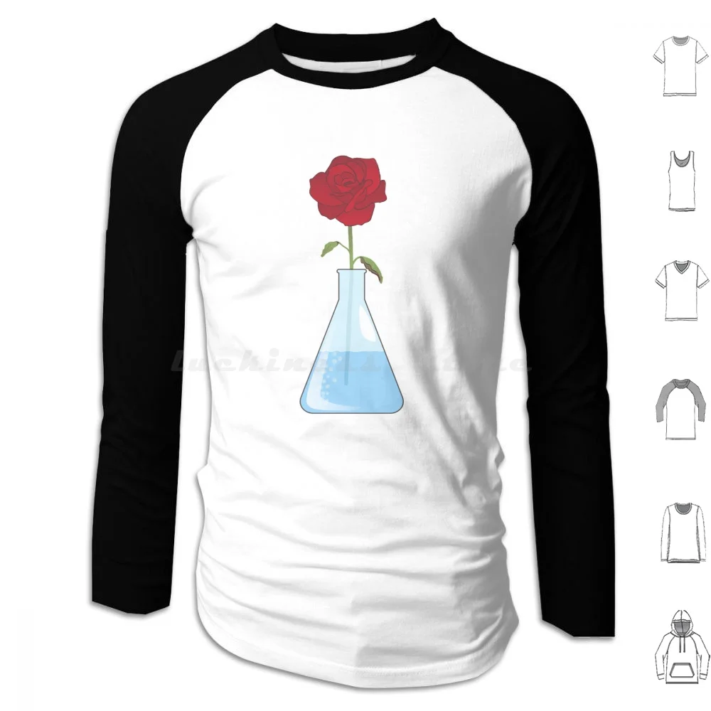 Erlenmeyer Bouquet Flowers Hoodies Long Sleeve Erlenmeyer Flowers Flower Cute Bouquet Science Lab Biology Chemistry