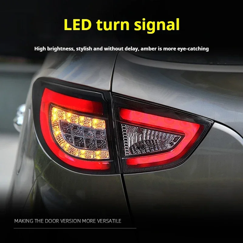 FT Car Lights for IX35 Taillights 2009-2013 Tucson LED Tail Lamp Dynamic Turn Signal Light Car Taillights Assembly