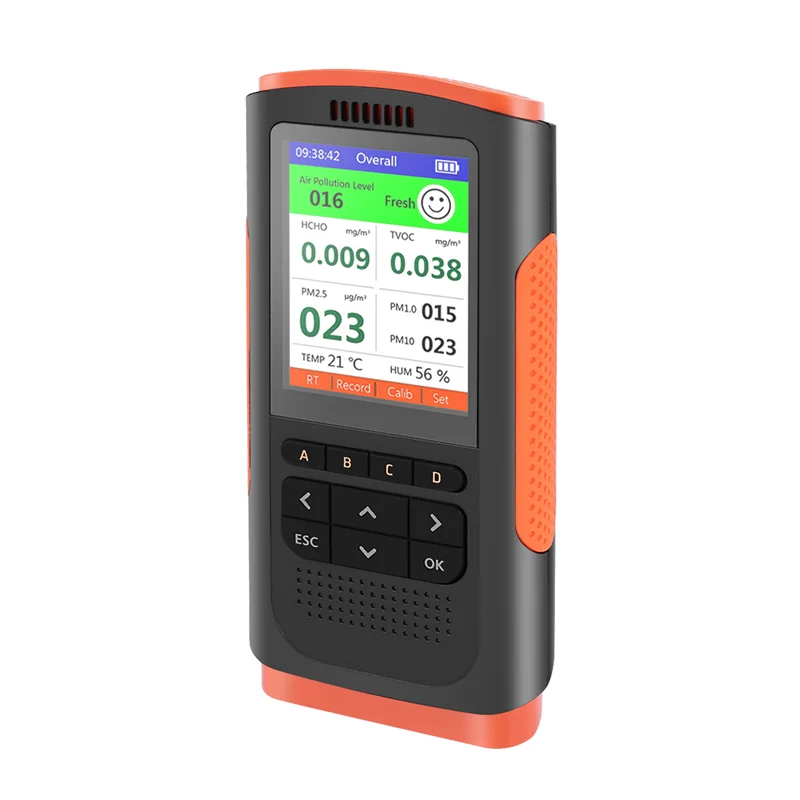 L72A-Formaldehyde Detector Air Quality Monitor PM 2.5 Portable Display Air Pollution Meter Mini Dust Tester For Home Car