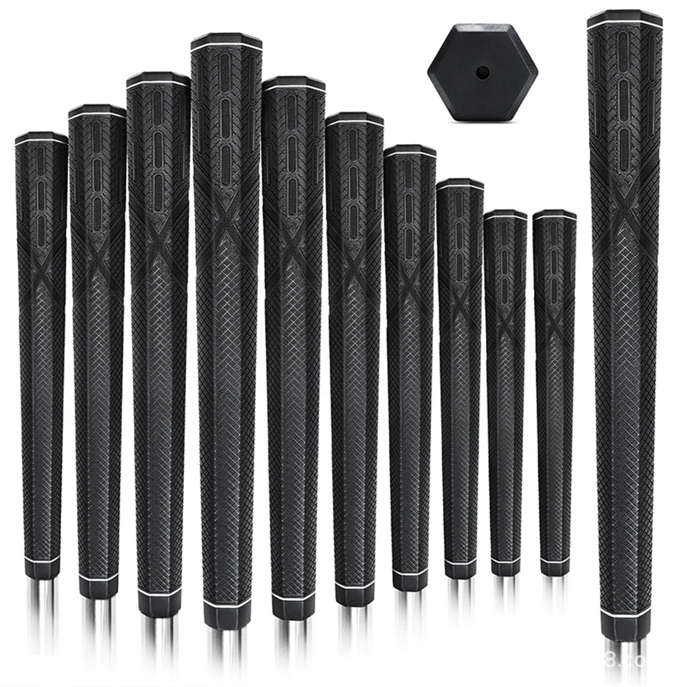 Golf Club Grip Rubber Golf Grip High Feedback Golf Putter Grip Hexagon Non-slip Golf Grip Universal for Golf Sports