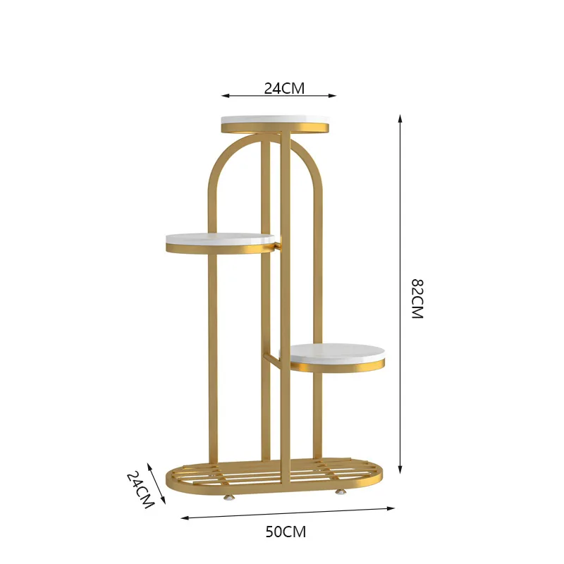 

Wholesale Wrought Iron Plant Shelf Multi-Layer Metal Plant Holder Powder Coating Art Deco for Home Living Room Garden Flowerprom