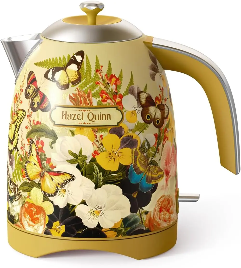 

Electric Kettle 1.7L Stainless Steel 1200W Fast Boiling Cordless Auto Shut Off BPA-Free