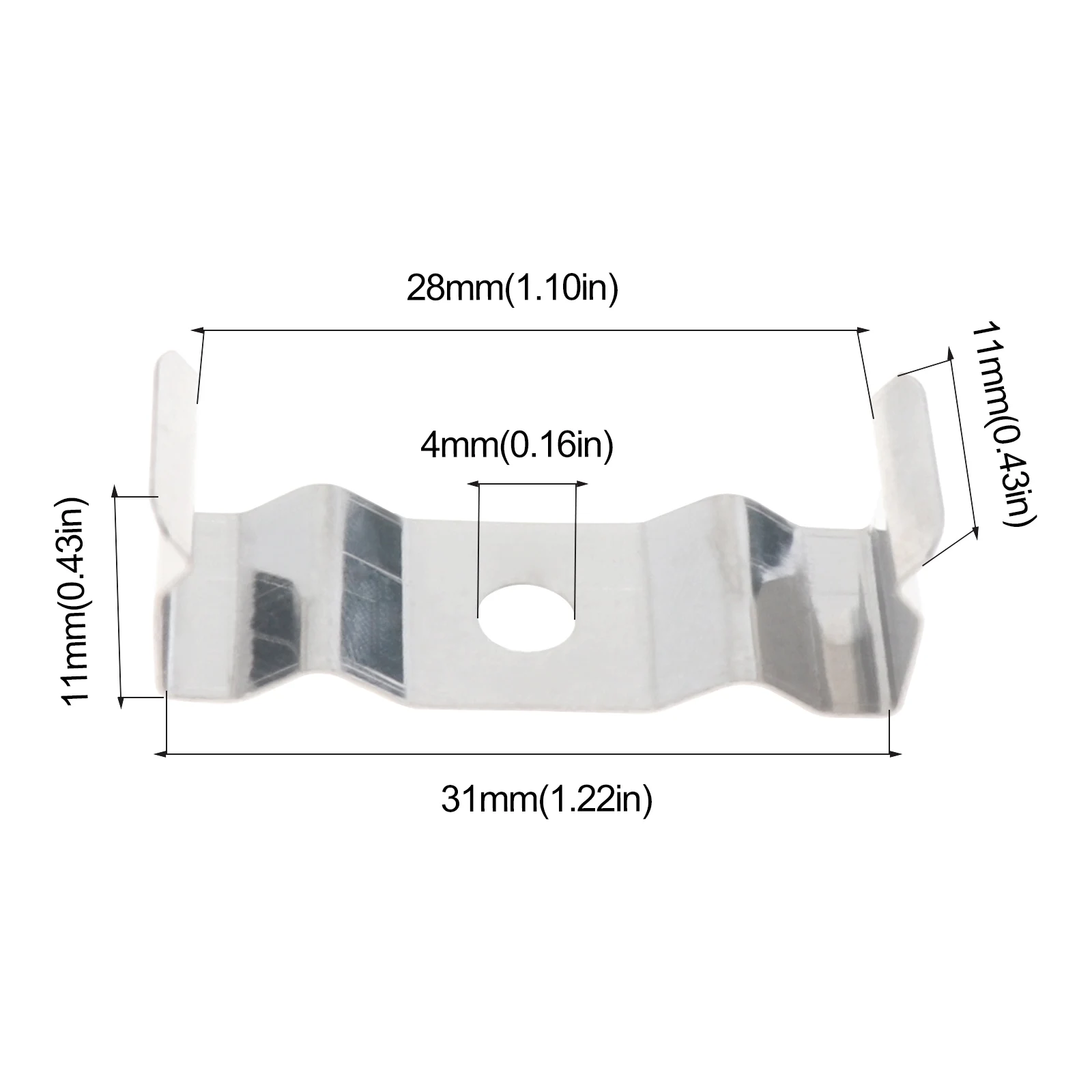 50 Uds T8 Clips soporte de lámpara de luz para casquillo de lámpara/lámpara de techo/luminaria