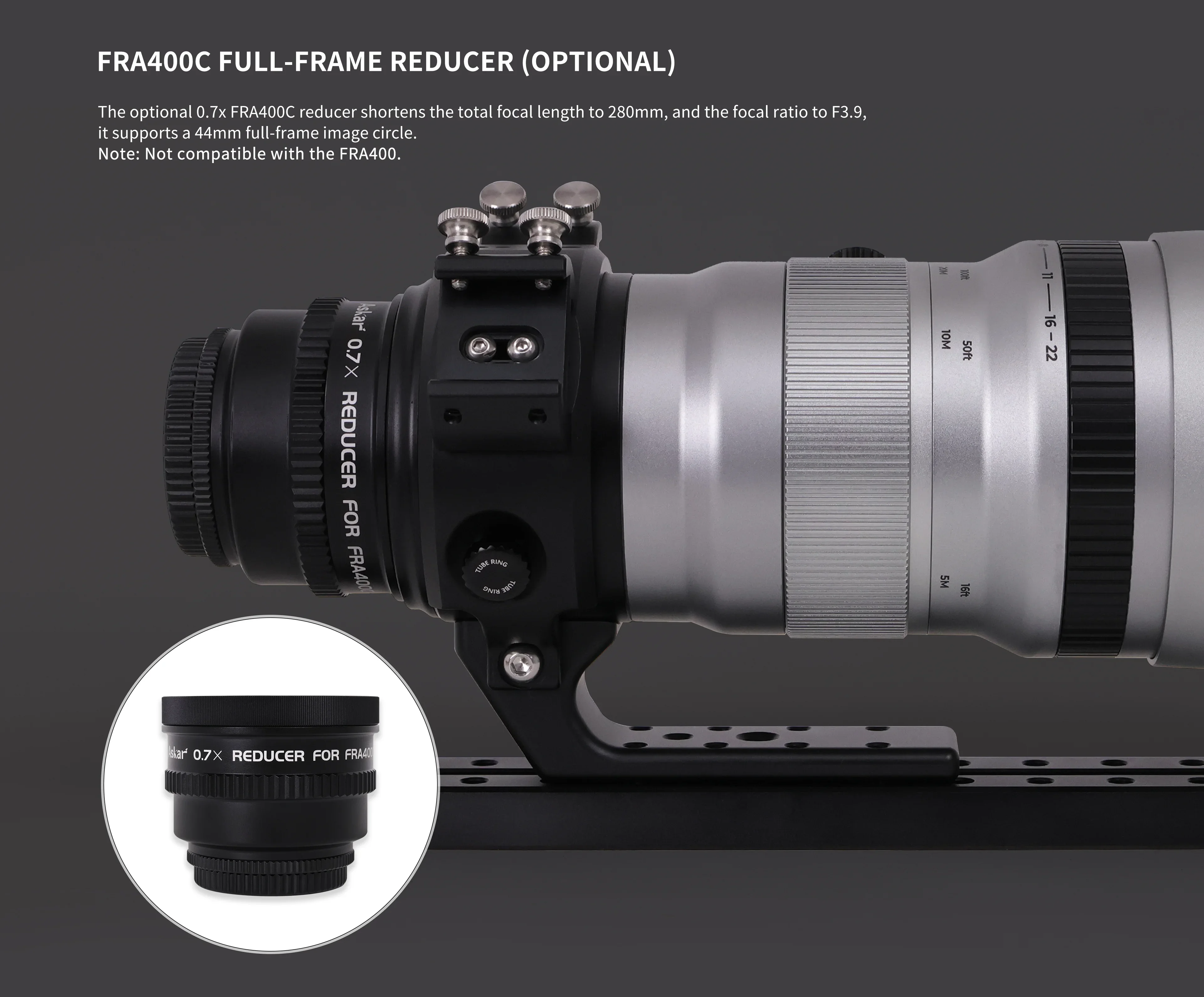 

Askar FRA400C 0.7x Defocusing Mirror Astronomical Telescope for Stargazing And Sky Watching