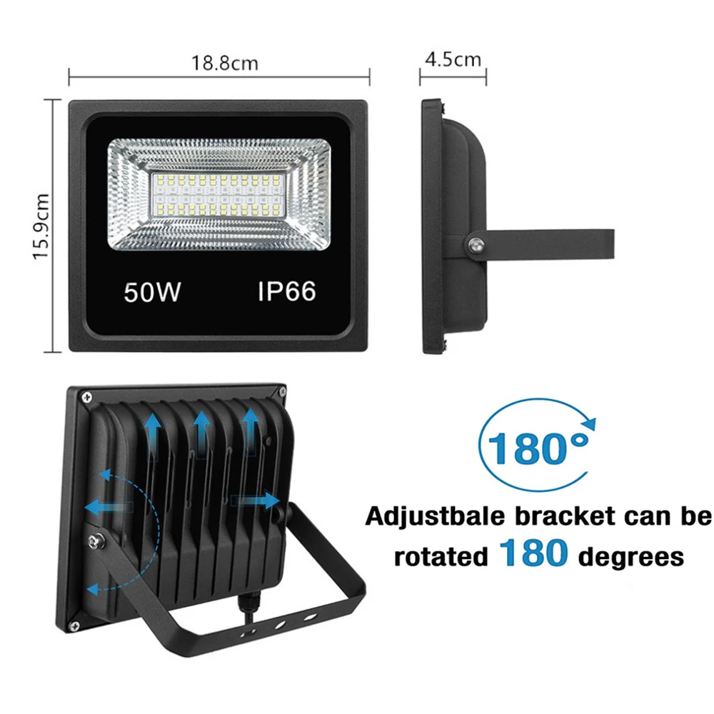 1 PCS Waterproof 15W 25W Bluetooth Smart LED Flood Light RGB APP Control LED Floodlights Garden Party Landscape Stage Lighting