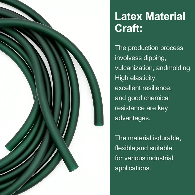 High Resilience Latex Rubber Band Ice Green 1-2-3-5-10M I.D 1.6mm/1.7/1.8/2/3/4mm Antifreeze Slingshot Catapult Tube