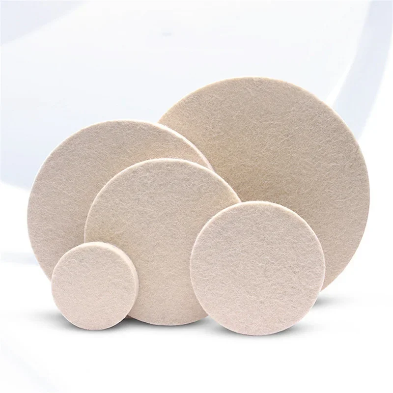 Wool Felt Polishing Pad 3-7inch Abrasive Wheel Soft Felt Discs For Glass Stainless Steel Marble Polishing Repair Tools