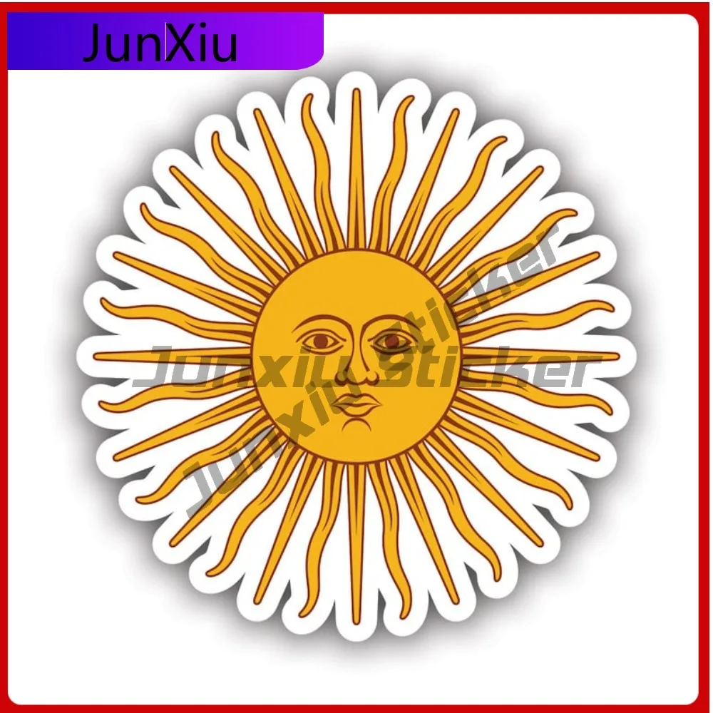 

Argentina Sun Of May Sticker Uv Protected Decals Auto Decor Car Sticker Vinyl Decal Die Cut Sun Protection Waterproof Durable