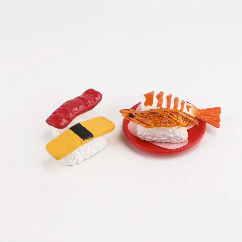 Utensílios de cozinha simulados para crianças, casa de dramatização, brinquedos de comida, talheres, brinquedos de cozinha, mini conjunto de sushi