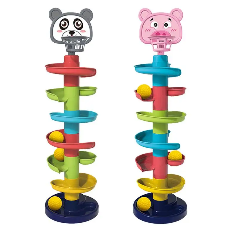 Palla Drop Toy 7 strati Ball Drop Roll Swirling Tower giocattolo educativo precoce per bambini sviluppo rotante giocattoli educativi