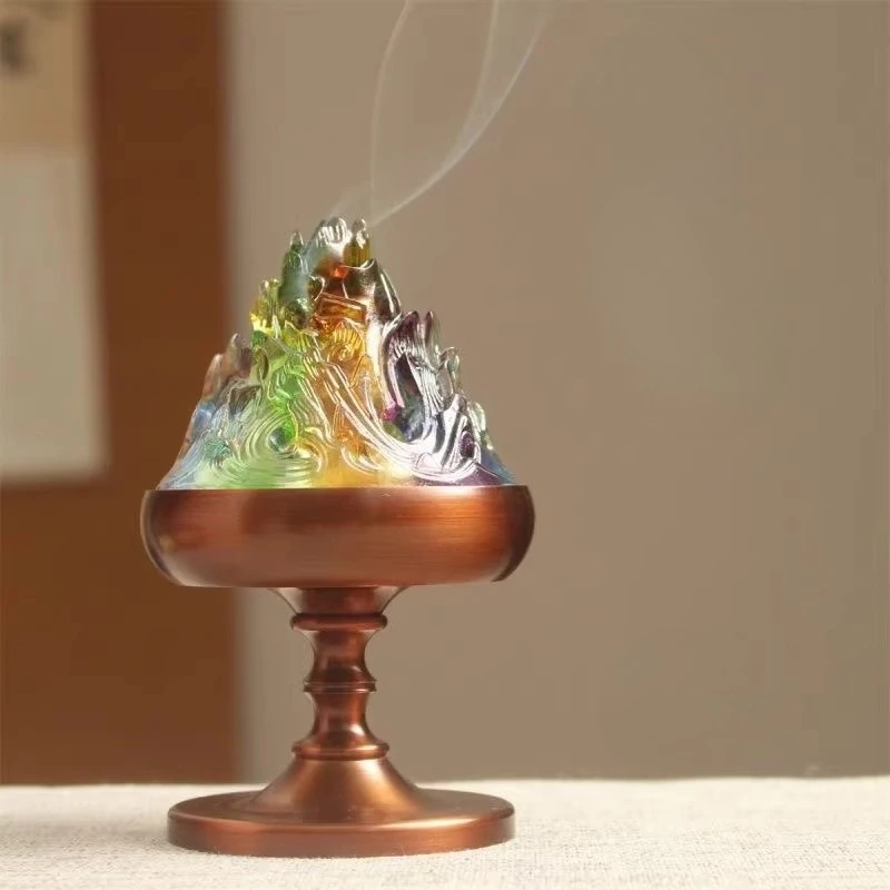 Aromatic Incense Burner Diffuser Buddha Zen Electric Incense Burner Interior Props Portable Soporte Incienso Home Fragrance