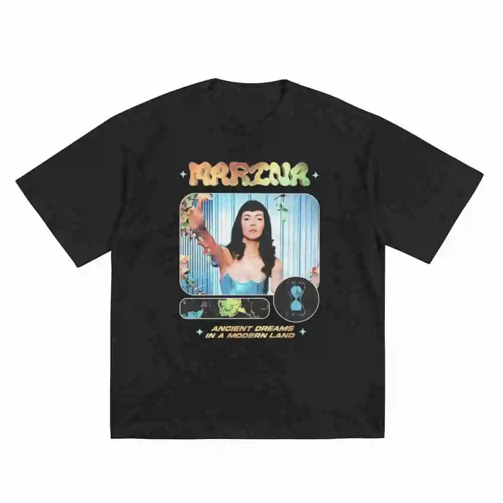 Marina And The Diamonds Ancient Dreams In A Modern Land Short Sleeve Tee 100% Cotton T-Shirt