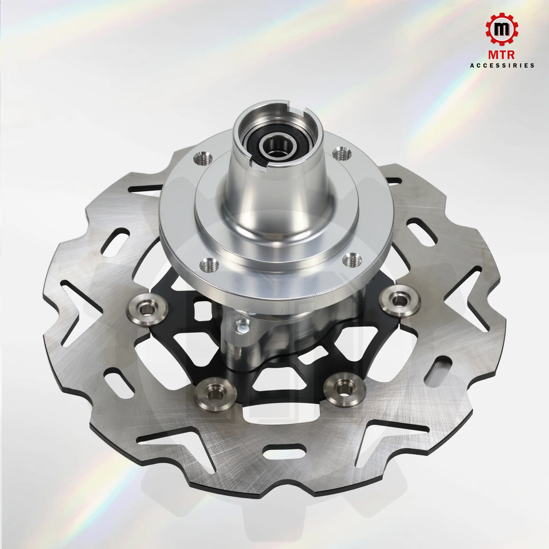 Vordere 220mm Bremsscheibe mit Nabe, Schwarze Bremsrotoren, Motorradteile für Monkey Z50 DAX CT70 ST70