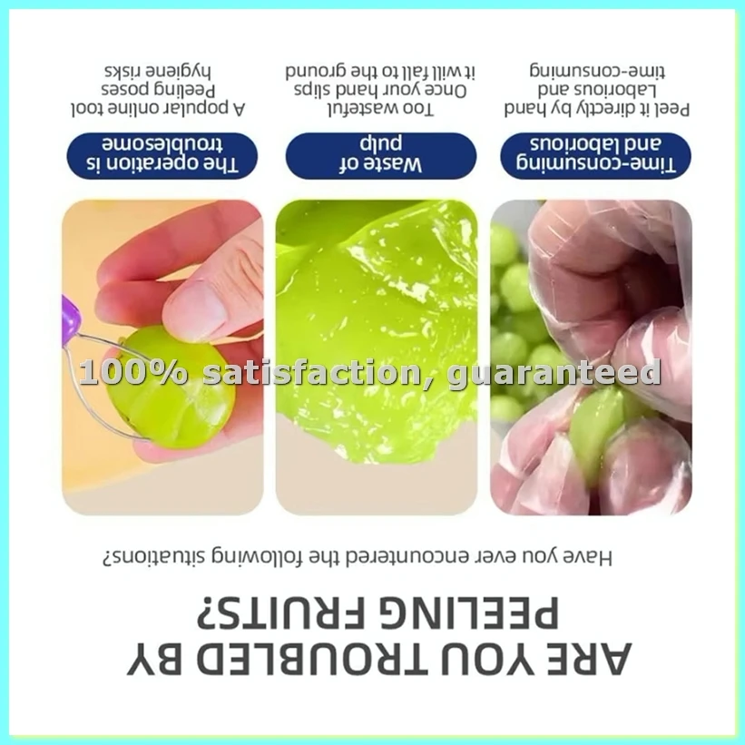 Automatic Fruit Peeler Machine Wireless Portable Grape// Garlic/Plum/Peach Peeler for Home, Easy Kitchen Gadget-AD23