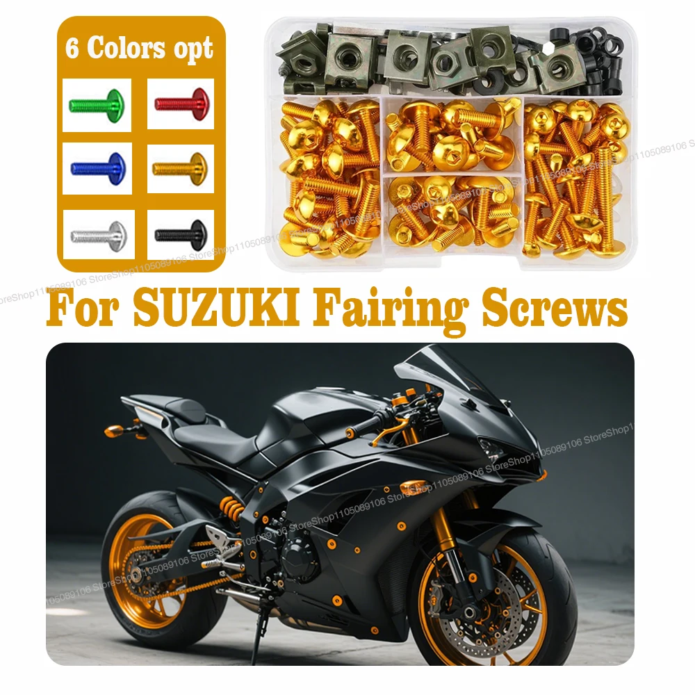 

Fairing Bolts Fastener Clip Screws Motorcycle Windscreen For SUZUKI GSXR 600 750 1000 K1 K2 K3 K4 K5 K6 K7 K8 K9 K10