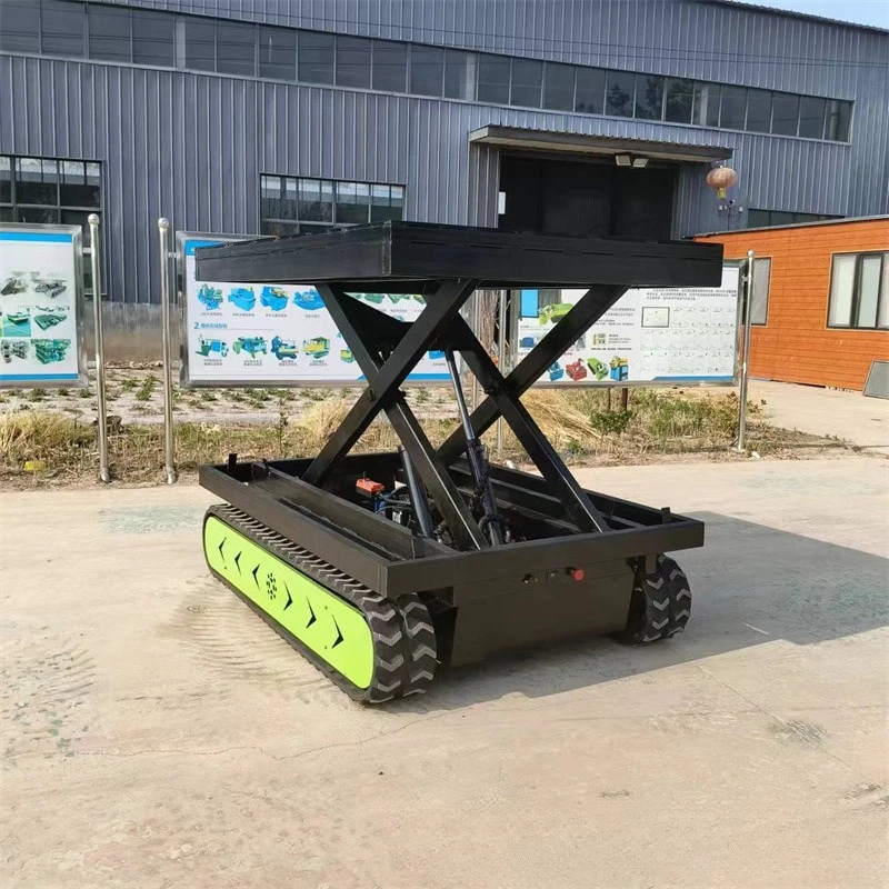 Electric remote control crawler lifting platform chassis, welding machine arm walking chassis, automatic lifting platform
