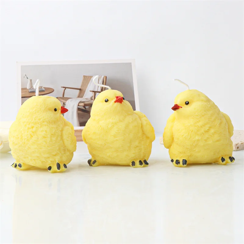 3D Cute Chick Candle Silicone Mold DIY Chocolate Fondant Baking Resin Molds Handmade Soy Wax Soap Making Supplies Craft Gifts