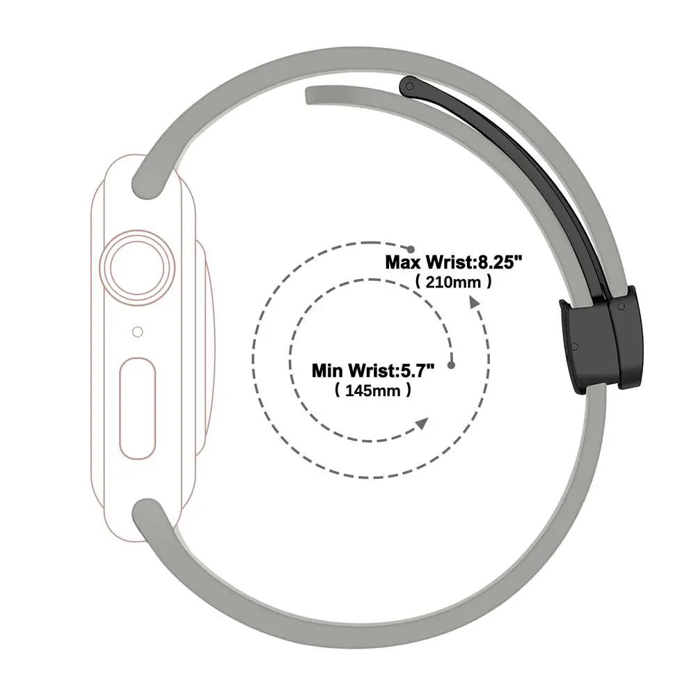 Magnetic Strap For Apple watch ultra 2 band 49mm Silicone Bracelet iWatch Series 9 7 8 6 5 4 3 se 44mm 45mm 40mm 41mm 42mm 38mm