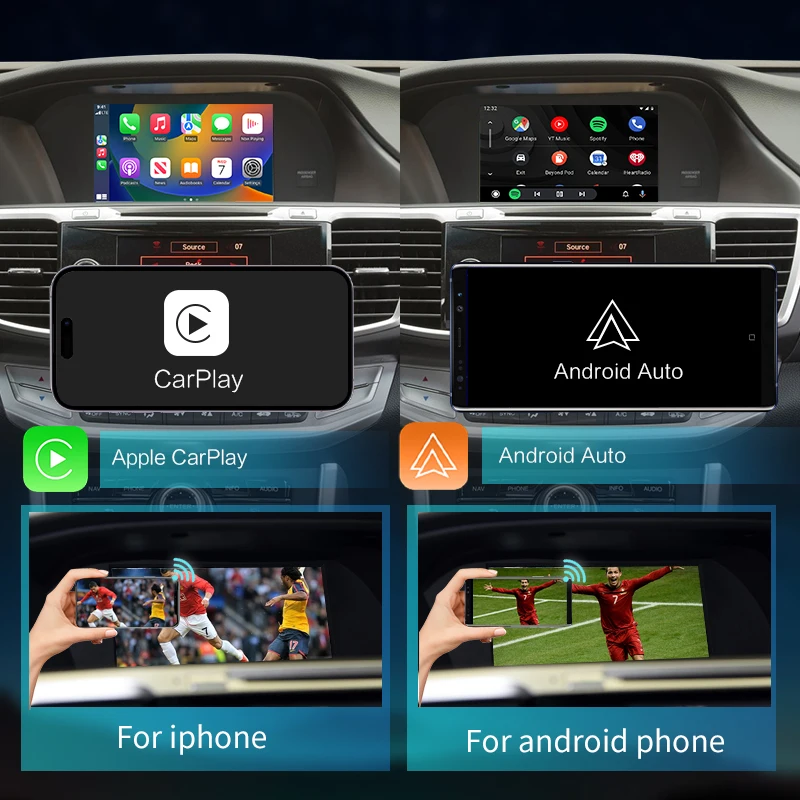 Wireless CarPlay Android Auto for Honda Accord / Odyssey  Mirror Aftermarket CarPlay Upgrade Retrofit Multimedia Navigation